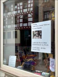 Einladung zum Mitträumen: Poster im Schaufenster des FürthWiki-Ladens (Foto: Ralph Stenzel)