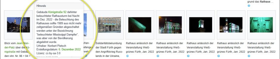 Wieder übersichtlich: Bildergalerie mit eingekürzten Beschreibungen und Pop-up-Infoblasen